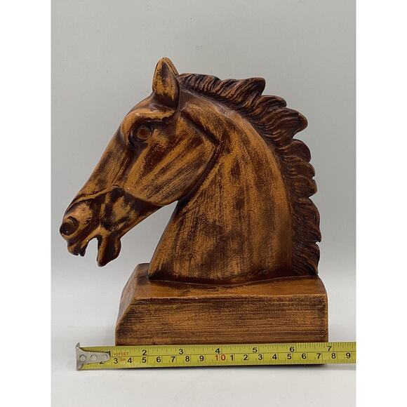 VTG Horse Head Statue Figurine Ceramic Modern Contemporary 8.5" 80s Rare - Picture 5 of 7
